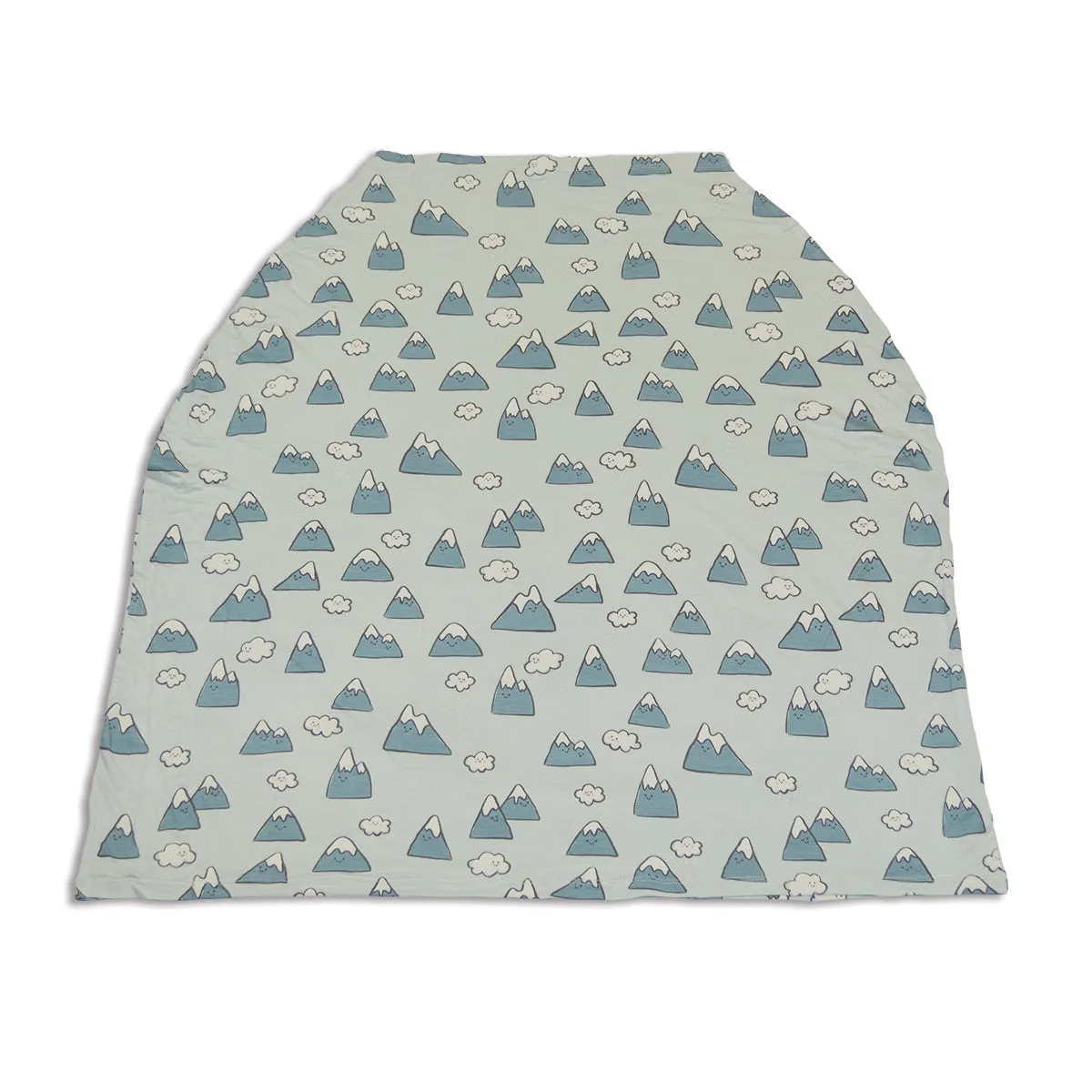 Bamboo Baby Cover & Nursing Poncho (Snowy Rockies Print)