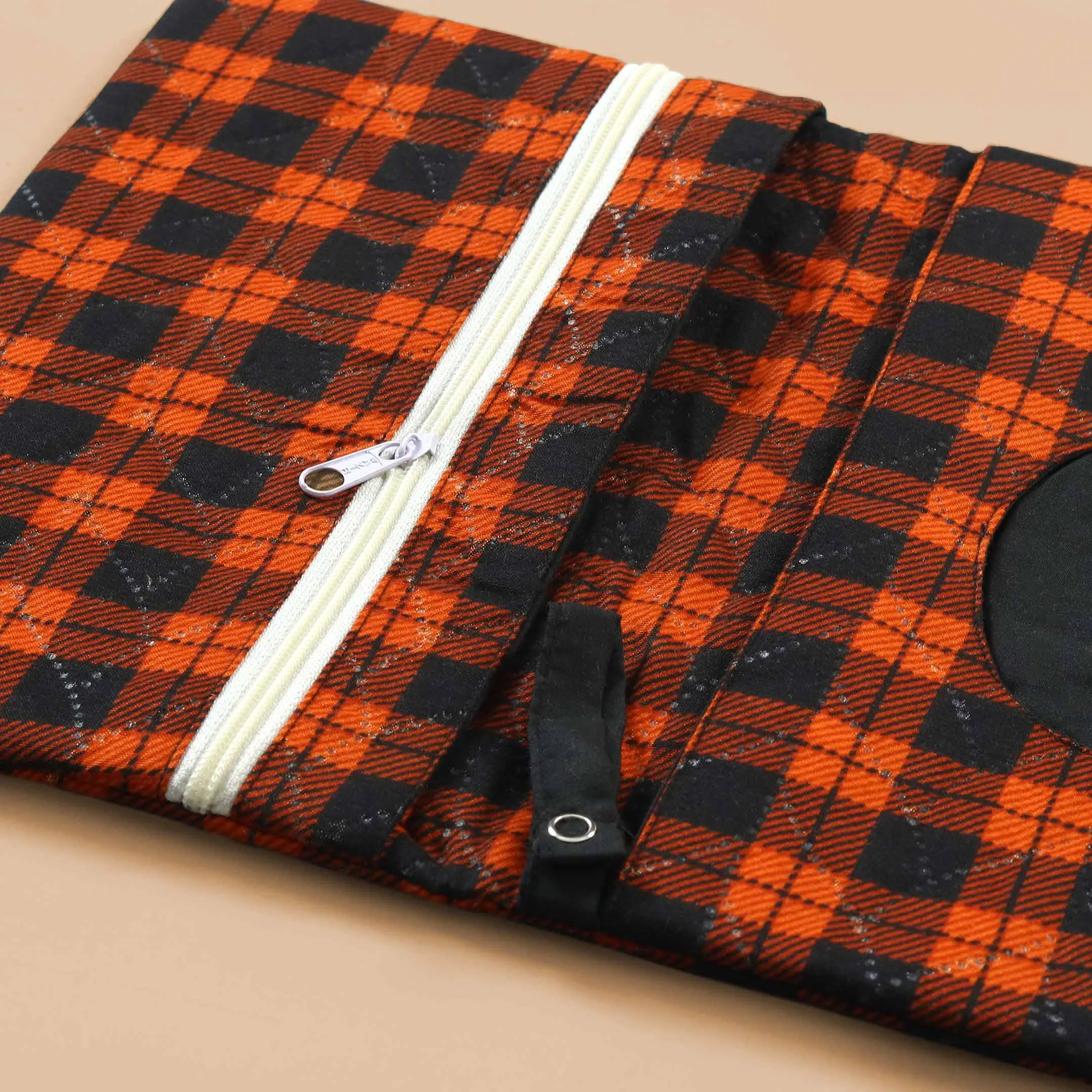 Black Checkered Diaper Changing Pouch