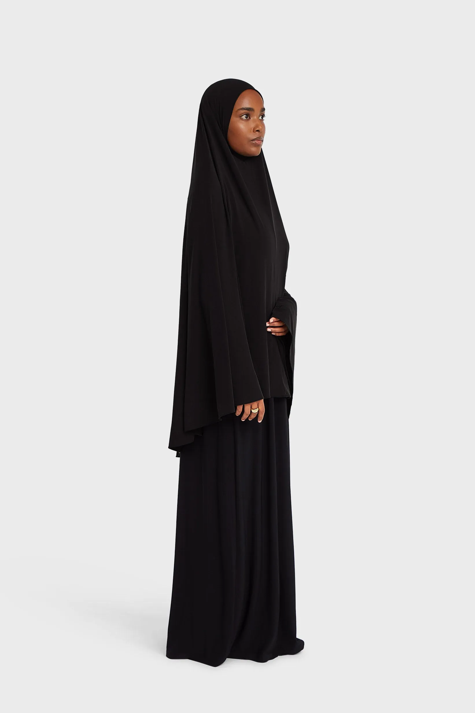 Breathable Khimaar | Light Black