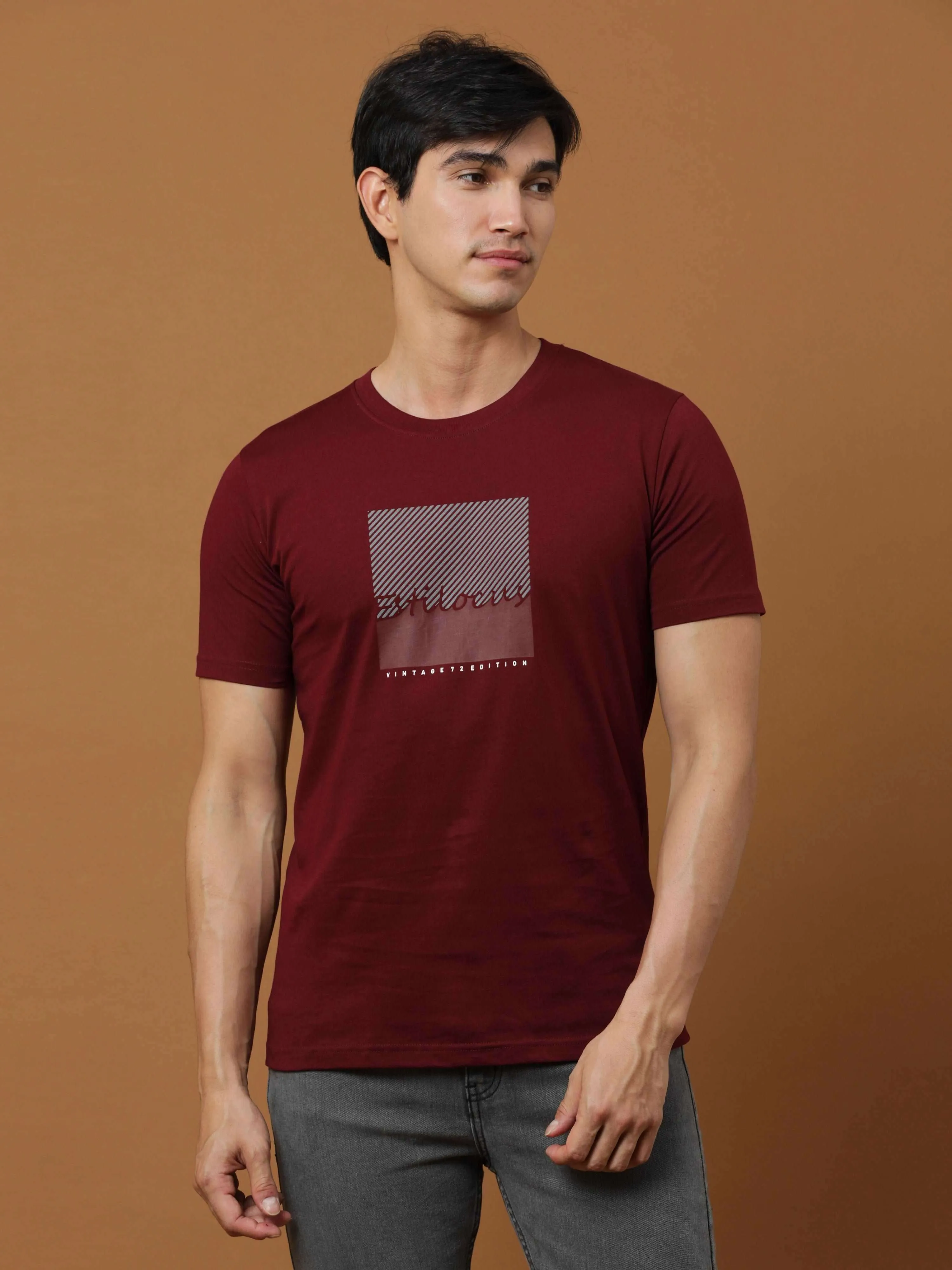 Burgundy Vintage 72 Edition T Shirt