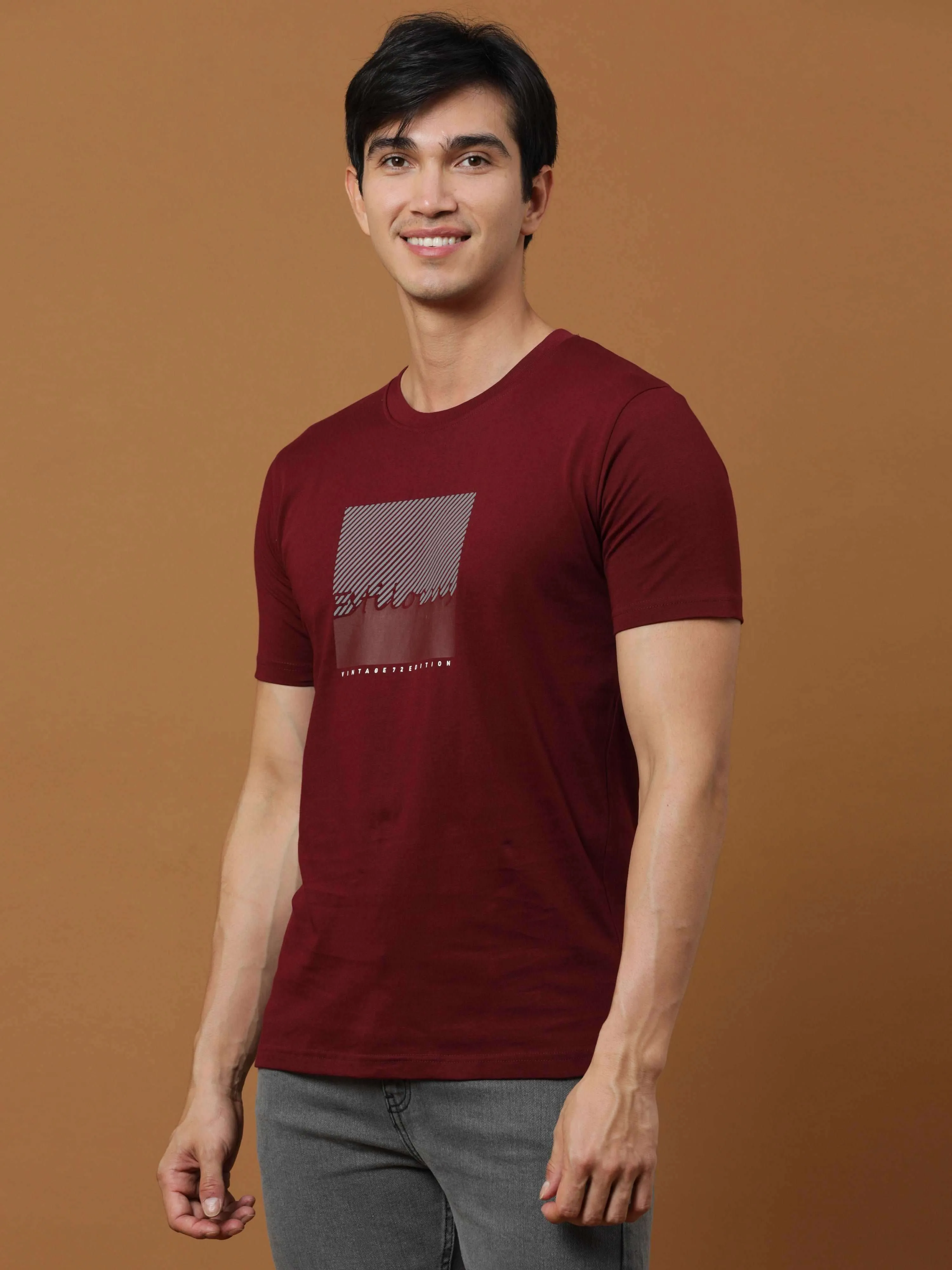 Burgundy Vintage 72 Edition T Shirt