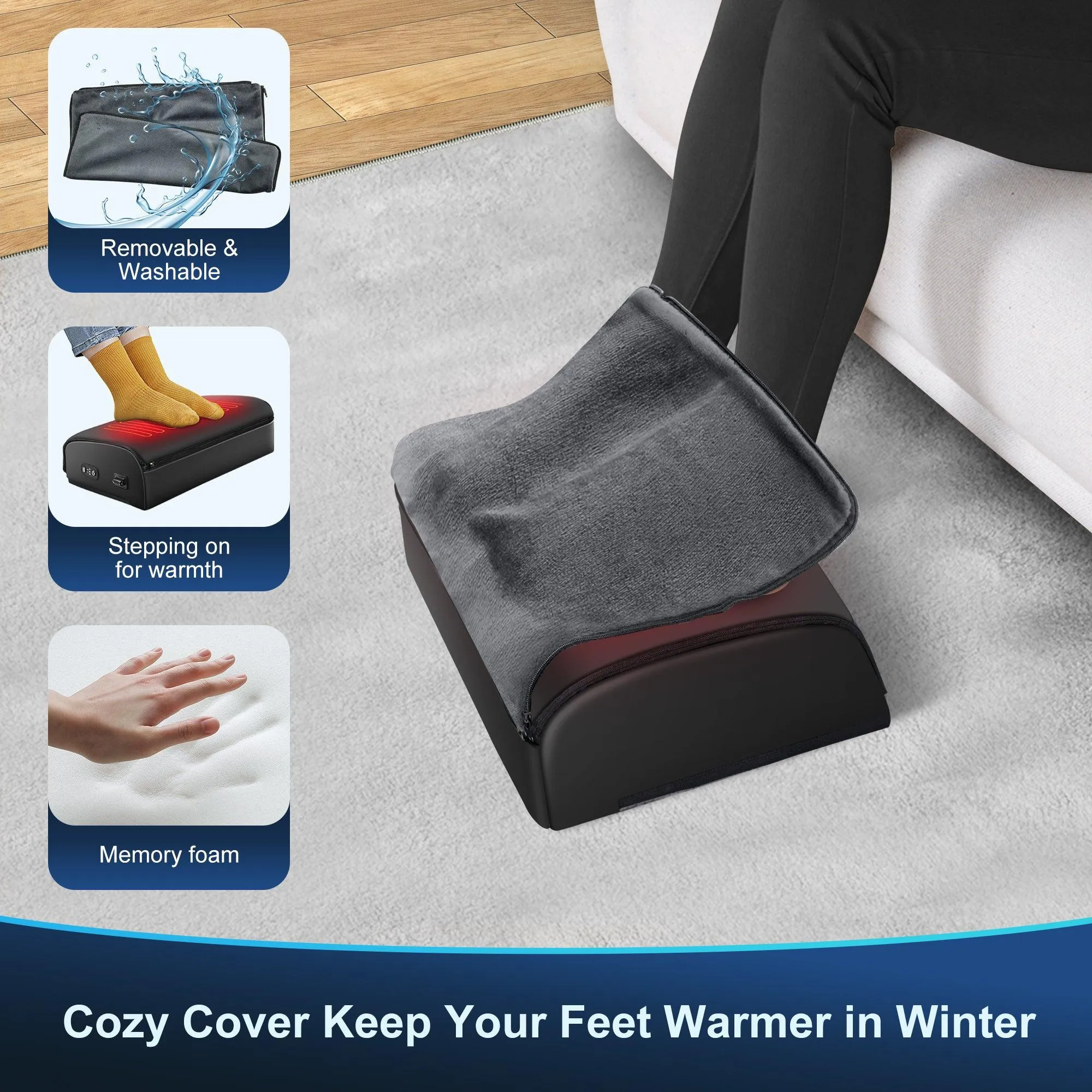 Comfier Foot Warmer & Foot Rest for Under Desk at Work --5205