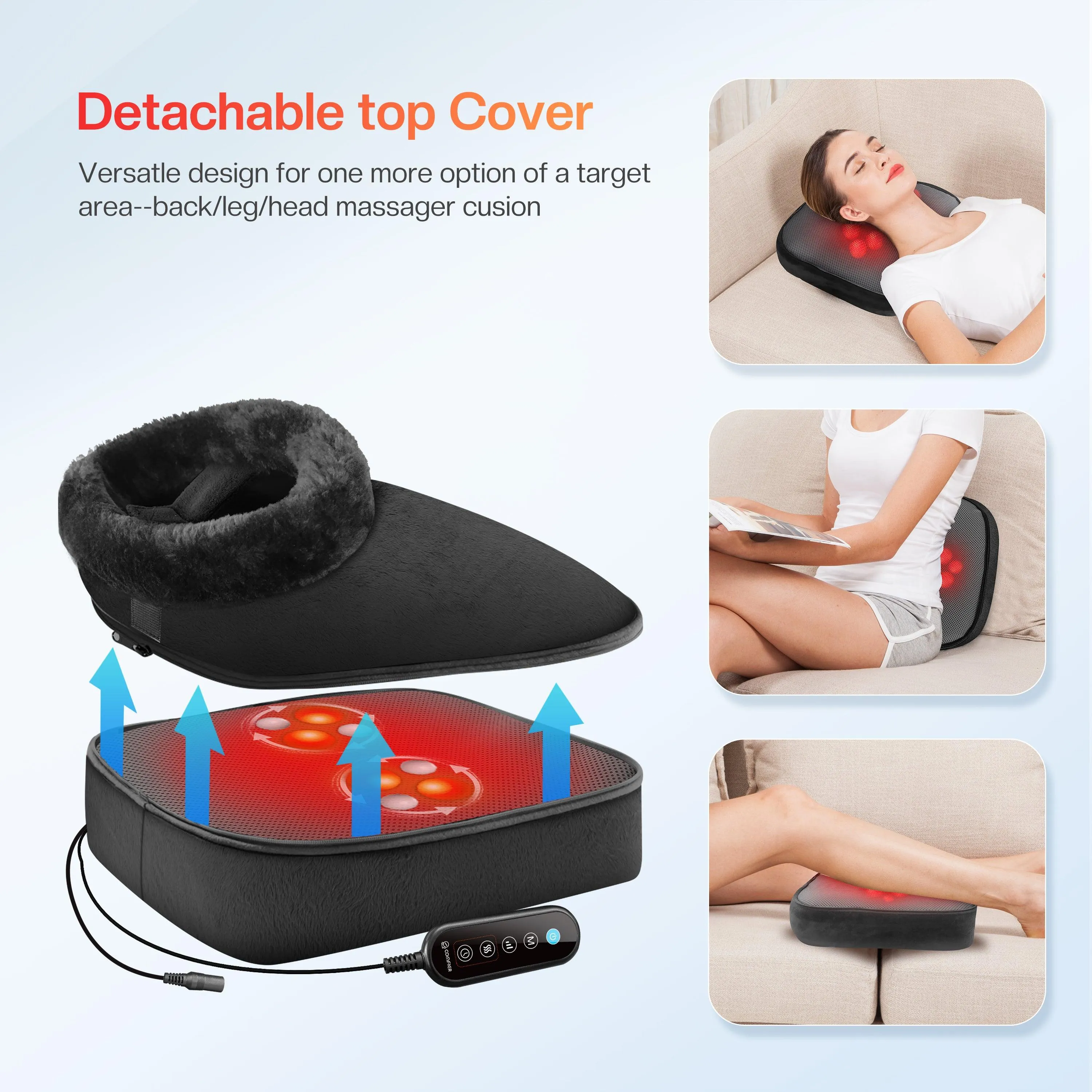 COMFIER Shiatsu Feet Massager Machine with Heat -5202N