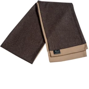 Cozy Brown Wool Men's Winter Scarf