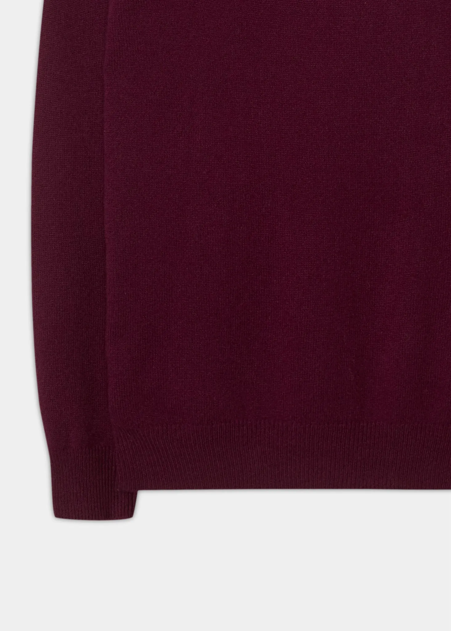 Dorset Men's Lambswool Jumper in Bordeaux - Classic Fit