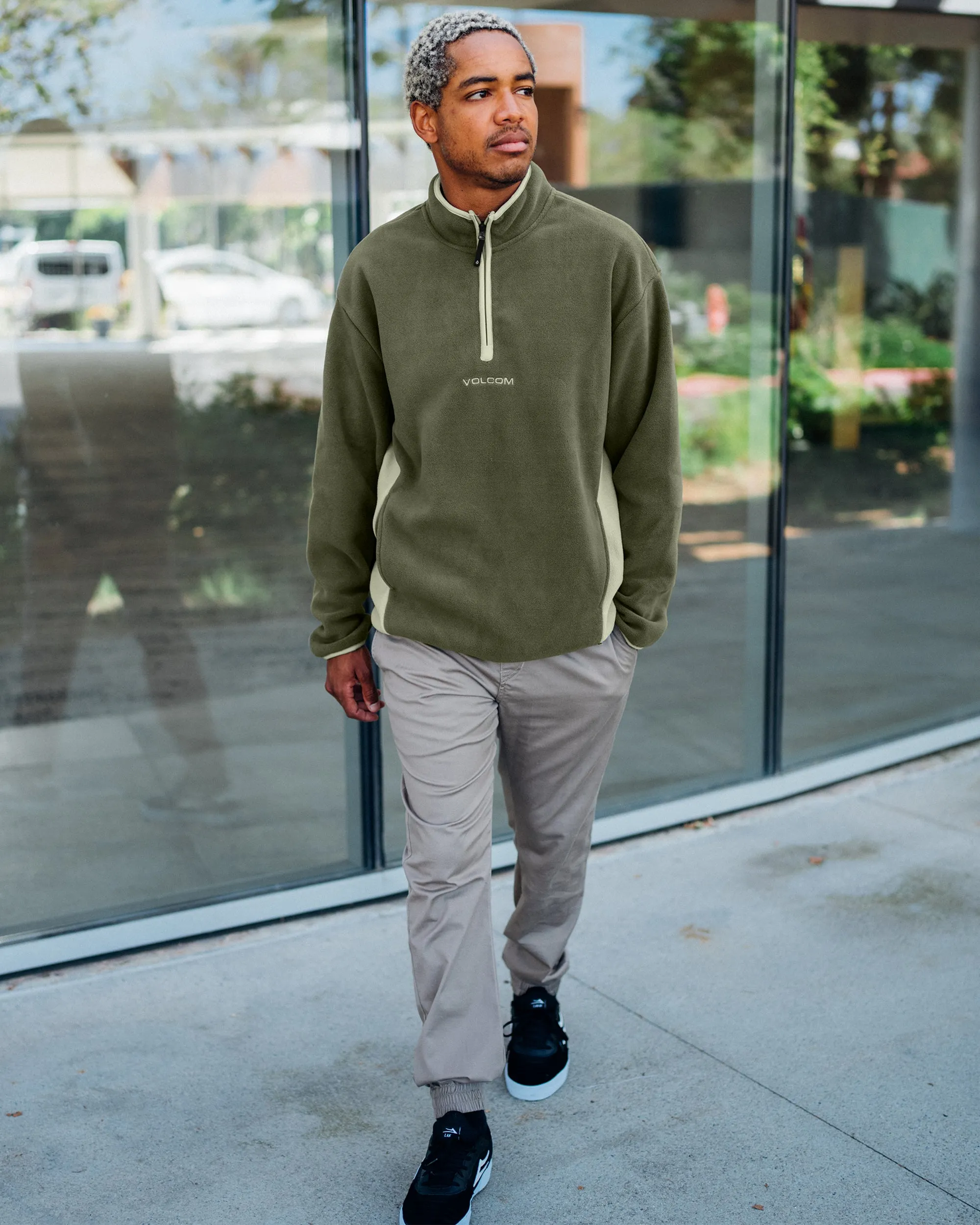 Error 92 Mock Neck Sweatshirt - Winter Moss