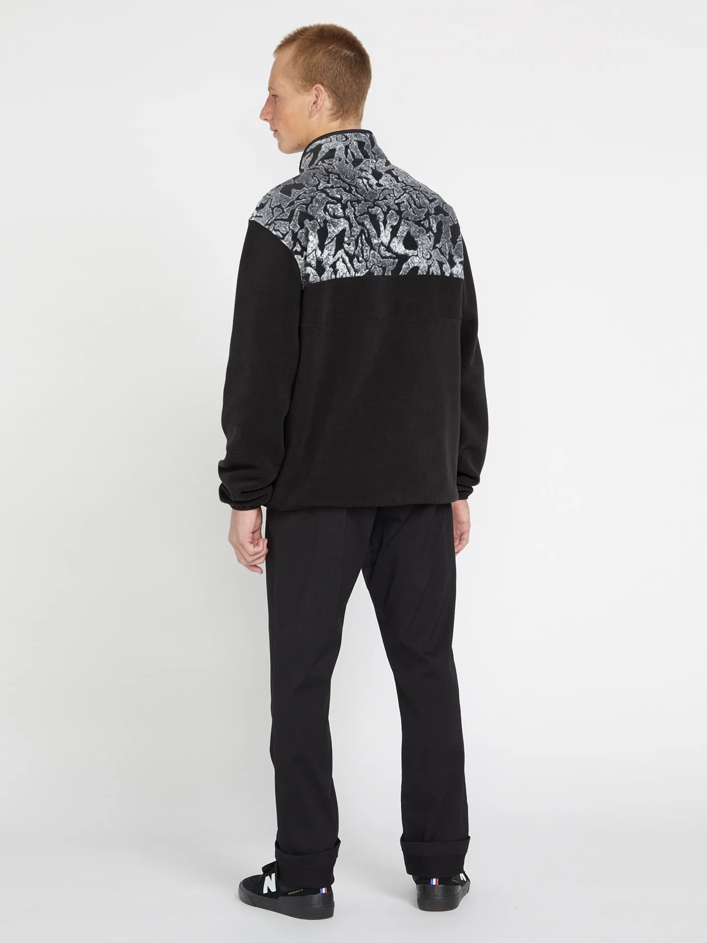 Error92 Mock Neck Sweatshirt - Black White