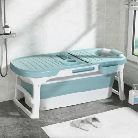 Extra-Large Foldable Bathtub with Cover Plate, Foot Massage - Weisshorn