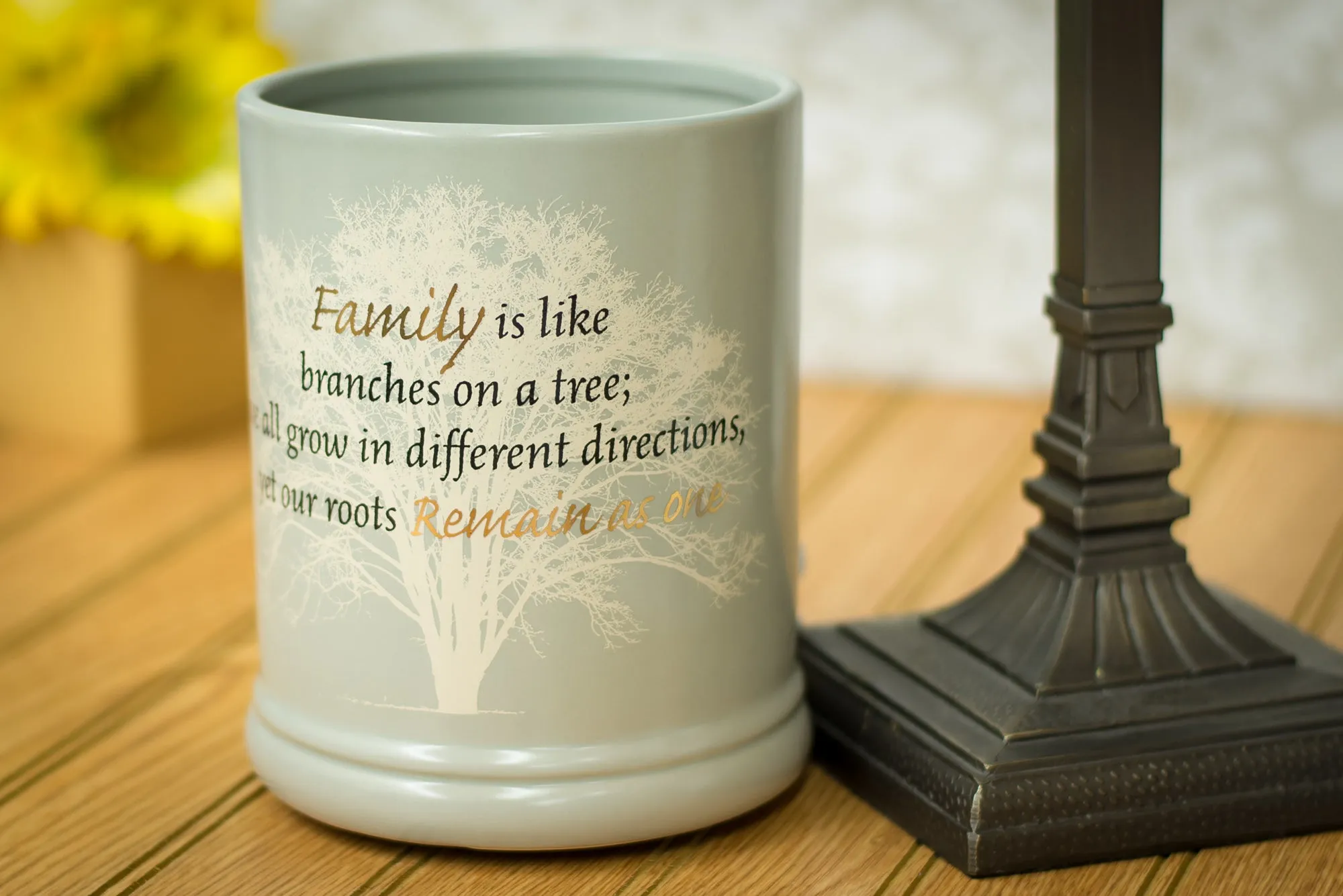 Family Tree Ceramic Stoneware Electric Large Jar Candle Warmer