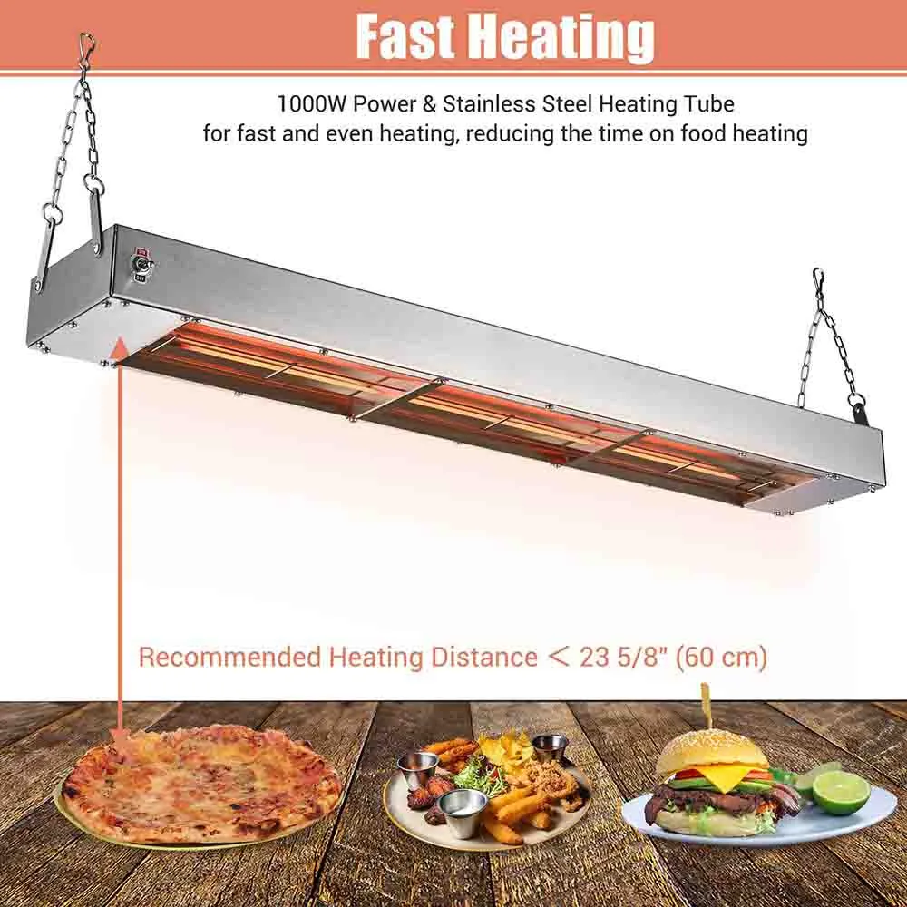 Food Warmer Restaurant Food Warmer 36" 110V 1000W