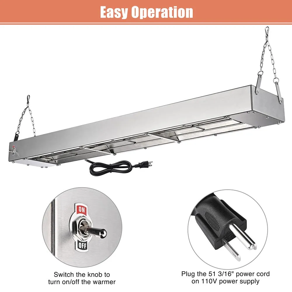 Food Warmer Restaurant Food Warmer 36" 110V 1000W