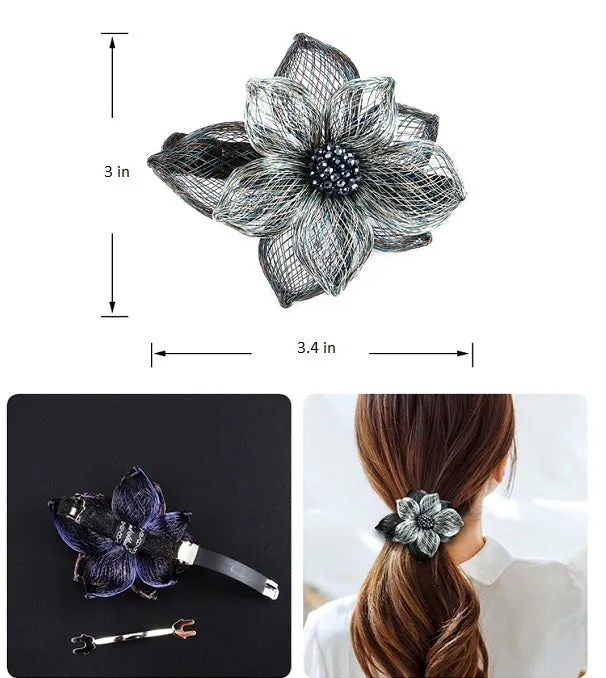 Hair Clip Wire Flower