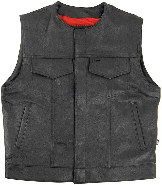 Legendary 'Brotherhood' Men's Leather Motorcycle Vest