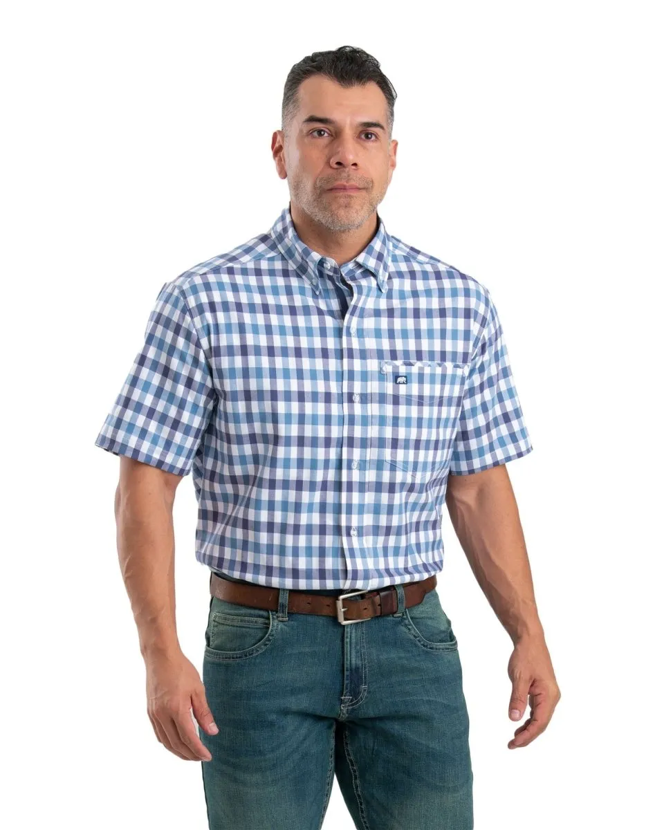 Men's Flex Short Sleeve Button Down Work Shirt