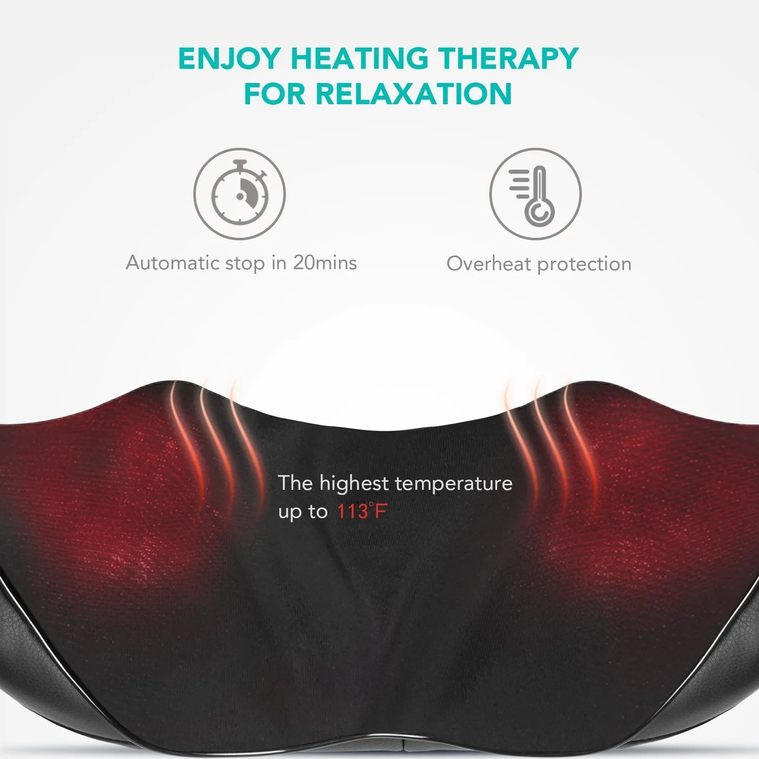 Naipo Shoulder & Neck Massager with Shiatsu Kneading Massage and Heat