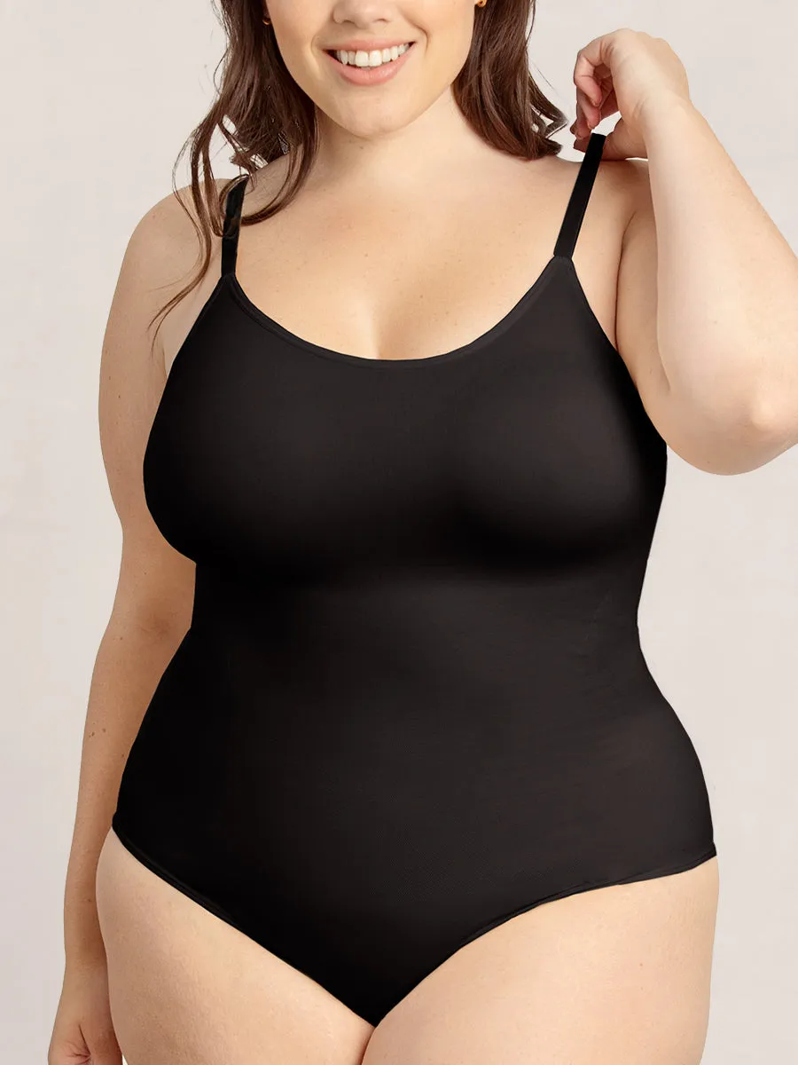 Shapermint Essentials All Day Every Day Scoop Neck Bodysuit - Wear Test