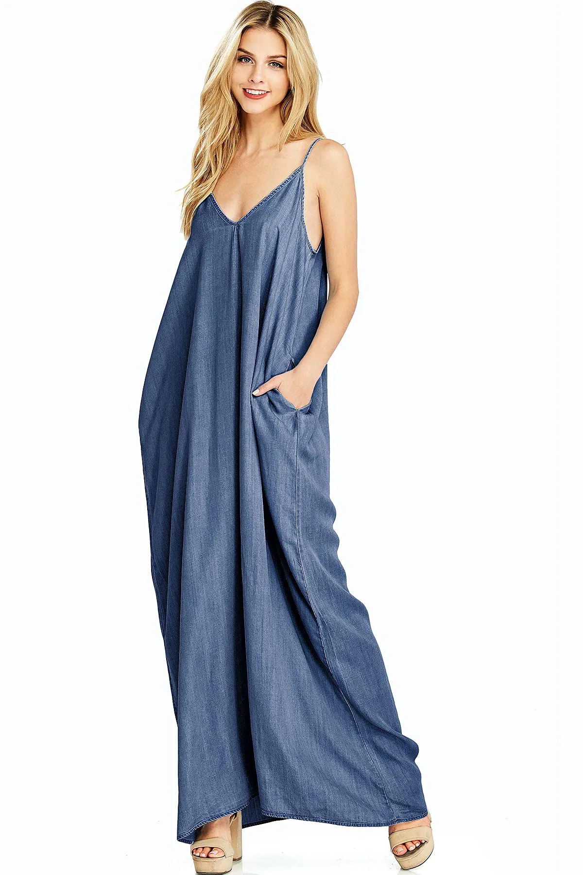 Spellbound Chambray Maxi Dress