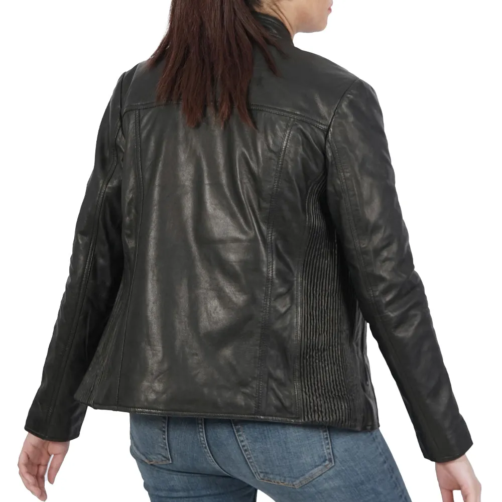 Sylvia Biker Black Leather Jacket