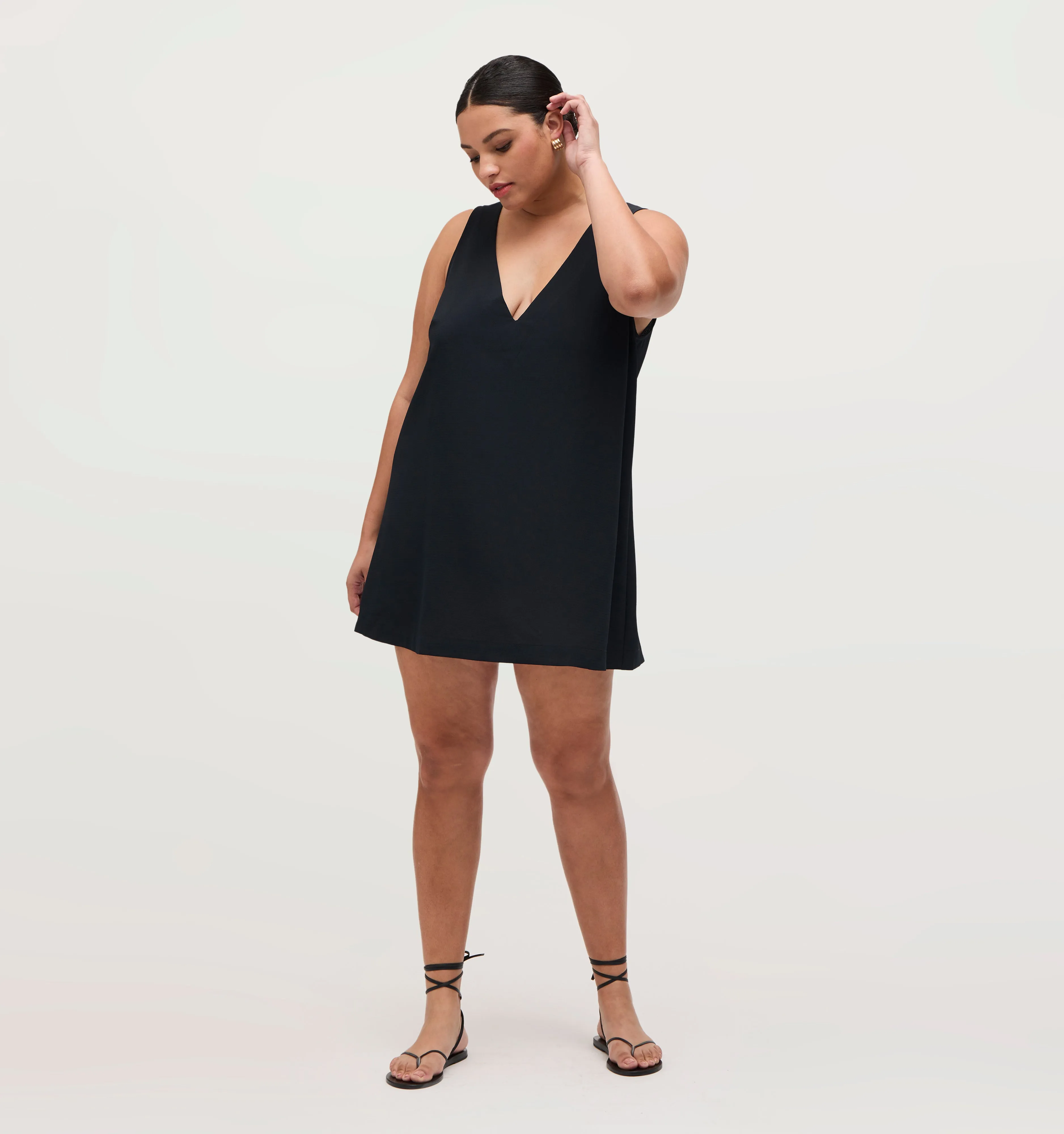 The Emma Dress - Black Crepe