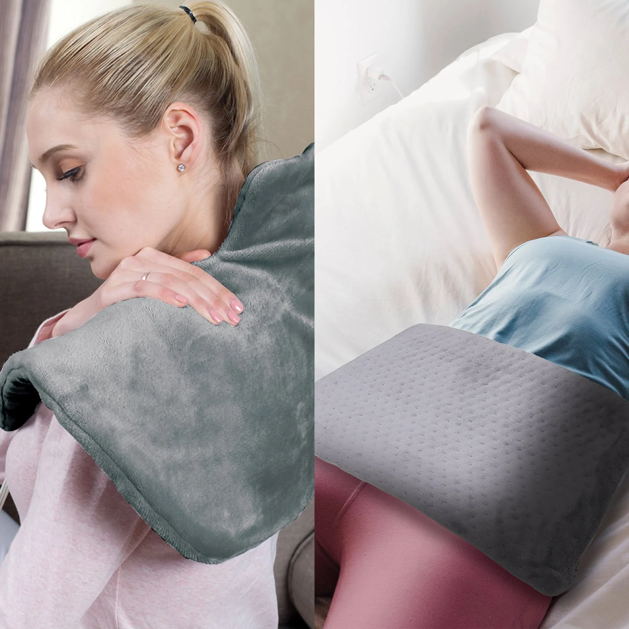 Total Comfort Package: Neck & Shoulder Warmer   Electric Heat Pad