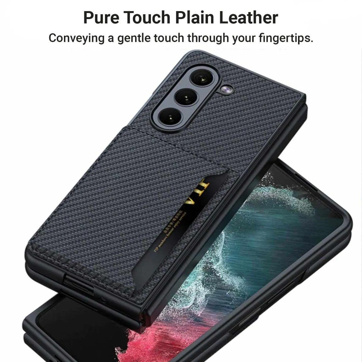 Velox Leather Case for Galaxy Z Fold 5 With Card Slot